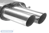 Bastuck Edelstahl Sportauspuff Volkswagen Jetta 1KM Turbo 2x76mm rund scharf abgeschrägt ohne Absorber