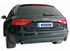 Bastuck Edelstahl Duplex Sportauspuff-Komplettanlage ab Kat Audi A4 u. A5 B8 4 Zyl. Benziner Turbo je 90mm rund eingerollt abgeschrägt mit Absorber