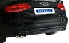 Bastuck Edelstahl Duplex Sportauspuff-Komplettanlage ab Kat Audi A4 u. A5 B8 6 Zyl. Turbo + S4 je 2x76mm rund eingerollt abgeschrägt ohne Absorber - Abb. 2
