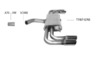 Bastuck Edelstahl Duplex Sportauspuff inkl. Verbindungsrohr Audi TT 8J 1.8l u. 2.0l Turbo je 2x76mm rund eingerollt abgeschrägt ohne Absorber