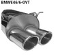Bastuck Edelstahl Sportauspuff-Komplettanlage ab Kat BMW 3er E46 330d (120+135KW) 89x77mm oval eingerollt abgeschrägt ohne Absorber