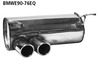 Bastuck Edelstahl Duplex Sportauspuff-Komplettanlage ab Kat BMW 3er E92 E93 Coupe Cabrio 316d-320d je 2x76mm rund eingerollt abgeschrägt ohne Absorber
