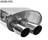 Bastuck Edelstahl Sportauspuff-Komplettanlage ab Kat BMW Z4 E89 6 Zyl. sDrive23i sDrive30i 2x76mm rund scharf abgeschrägt ohne Absorber