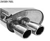 Bastuck Edelstahl Sportauspuff-Komplettanlage ab Kat BMW Z4 E89 6 Zyl. sDrive23i sDrive30i 2x76mm rund eingerollt abgeschrägt ohne Absorber