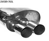 Bastuck Edelstahl Racing-Komplettanlage ab Kat BMW Z4 E89 6 Zyl. sDrive23i sDrive30i 2x76mm rund scharf seitlich abgeschrägt ohne Absorber