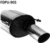 Bastuck Edelstahl Racing-Komplettanlage ab Kat Ford Puma 90mm rund eingerollt gerade mit Absorber