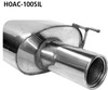 Bastuck Edelstahl Duplex Sportauspuff-Komplettanlage ab Kat Honda Accord CN1 Limo Diesel je 100mm rund eingerollt gerade mit Absorber