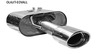 Bastuck Edelstahl Sportauspuff-Komplettanlage ab Kat Opel Astra J Sports Tourer Turbo 120x80mm oval eingerollt abgeschrägt mit Absorber