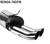Bastuck Edelstahl Racing-Komplettanlage ab Kat Renault Megane 1 Cabrio 2x76mm DTM rund scharf gerade ohne Absorber