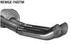 Bastuck Edelstahl Sportauspuff-Komplettanlage ab Kat Renault Megane 1 Grandtour 2x76mm DTM rund scharf gerade ohne Absorber