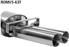 Bastuck Edelstahl Racing-Komplettanlage ab Kat Ausgang mittig Rover Mini ohne Kat Ausgang mittig 2x63mm rund scharf gerade ohne Absorber