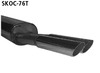 Bastuck Edelstahl Sportauspuff-Komplettanlage ab Kat Skoda Octavia 1 2x76mm rund scharf abgeschrägt ohne Absorber