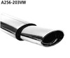 Bastuck Edelstahl Sportauspuff-Komplettanlage ab Kat VW Corrado 153x95mm oval eingerollt abgeschrägt mit Absorber