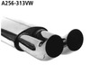 Bastuck Edelstahl Sportauspuff-Komplettanlage ab Kat VW Corrado 2x76mm DTM rund scharf gerade ohne Absorber