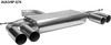 Bastuck Edelstahl Duplex Sportauspuff inkl. Verbindungsrohr VW Golf 6 Diesel je 2x76mm rund scharf gerade ohne Absorber