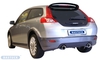 Bastuck Edelstahl Duplex Sportauspuff-Komplettanlage ab Kat Volvo C30 5 Zyl. inkl. Turbo je 100mm Audi TT Design gerade mit Absorber