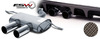 FSW Edelstahl Sportauspuff VW Golf 6 TSI TDI 2x90mm mittig inkl. Diffusor und VBR - Abb. 2