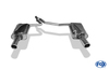 Fox Edelstahl Duplex Sportauspuff Seat Exeo Limo u. ST je 1x90mm rund eingerollt abgeschrägt ohne Absorber