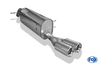 Fox Edelstahl Sportauspuff Peugeot 207 SW Kombi 2x80mm rund eingerollt gerade mit Absorber - Abb. 2