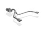 Fox Edelstahl Duplex Sportauspuff Ford Focus 3 Fließheck 1.6 TDCi je 106x71mm oval eingerollt schräg mit Absorber