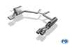 Fox Edelstahl Duplex Sportauspuff Mercedes E-Klasse W211 S211 T-Modell je 2x76mm rund eingerollt gerade mit Absorber