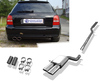 Fox Edelstahl Racing-Komplettanlage ab Kat Audi RS4 B5 2x115x85mm oval eingerollt abgeschrägt