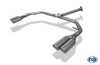 Fox Edelstahl Duplex Endrohrsatz Toyota RAV 4 IV 2.0l ab 2013 je 2x80mm rund eingerollt abgeschrägt mit Absorber