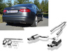 Fox Edelstahl Duplex Racing-Komplettanlage ab Kat Audi RS6 4F Typ C6 Limousine u. Avant 2x80mm rund eingerollt abgeschrägt mit Absorber