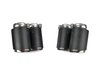 Akrapovic Universal Duplex Sport-Endrohrsatz zum Anschrauben aus Carbon 4 Stück je 95mm rund schräg Länge: 160mm Anschlussmaß: 60,5mm - Abb. 2