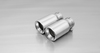 Remus Edelstahl Endrohrsatz 2x90mm rund eingerollt gerade