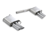 Remus Edelstahl Duplex Sportauspuff rechts links Audi S4 B8 Avant Typ 8K je 2x84mm rund eingerollt abgeschrägt - Abb. 2