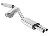 Fox Edelstahl Sportauspuff-Komplettanlage ab Kat Audi 80/90 89 B3 Coupe(ab 07/94) u. B4 Cabrio 2.6l 2.8l 2x55mm rund scharfkantig