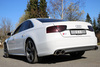 Fox Edelstahl Duplex Sportauspuff-Komplettanlage ab Kat Audi S8 4H Typ D4 je 2x100mm rund eingerollt abgeschrägt - Abb. 2