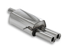 Fox Edelstahl Sportauspuff VW Sharan 1 7M 1.8T u. 2.8l V6 2x80mm rund eingerollt gerade mit Absorber