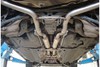 FOX Edelstahl Duplex Sportauspuff-Komplettanlage ab Kat Audi A6 4F Typ C6 quattro 4.2l je 100mm rund eingerollt abgeschrägt mit Absorber - Abb. 9