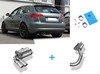 Fox Edelstahl Sportauspuff-Komplettanlage ab Kat Audi A3 8P 3.2 V6 quattro Sportback 2x90mm rund eingerollt abgeschrägt mit Absorber