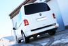 FOX Edelstahl Duplex Racing-Komplettanlage ab Kat VW T5 Bus je 2x115x85mm oval eingerollt abgeschrägt - Abb. 2
