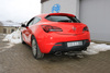 Fox Edelstahl Duplex Sportauspuff Opel Astra J GTC je 160x90mm oval eingerollt seitlich abgeschrägt