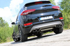 FOX Edelstahl Duplex Sportauspuff-Komplettanlage ab Kat. Hyundai Tucson 3 Typ TL 4x4 (Mod. ohne OPF) je 2x115x85mm oval eingerollt seitlich abgeschrägt - Abb. 2