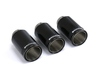 Remus Edelstahl Endrohrsatz 3x98mm Black Chrome rund eingerollt schwarz