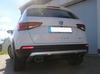 FOX Edelstahl Duplex Sportauspuff Seat Ateca Typ 5FP 2.0 TSI 4Drive je 160x90mm oval eingerollt seitlich abgeschrägt - Abb. 2