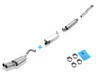 Fox Edelstahl Sportauspuff-Komplettanlage ab Kat Audi 80/90 89 B3 Limousine/Coupe u. B4 Cabrio 2.0 16V 2.3l 2x63mm rund scharf