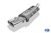 Fox Edelstahl Sportauspuff Audi 80/90 89 B3 Limousine Coupe und B4 Cabrio 135x80mm flachoval eingerollt abgeschrägt mit Absorber - Abb. 2
