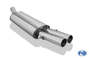 Fox Edelstahl Sportauspuff Audi 80/90 89 B3 Limousine Coupe und B4 Cabrio 2x63mm rund scharf gerade - Abb. 2