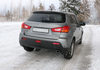 FOX Edelstahl Sportauspuff Mitsubishi ASX Frontantrieb 129x106mm oval eingerollt abgeschrägt mit langer Tulpe - Abb. 2