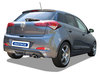 Bastuck Edelstahl Sportauspuff-Komplettanlage ab Kat Hyundai i20 Typ GB 1.0l T-GDI ab Bj. 2016 120x80mm oval eingerollt abgeschrägt