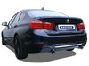 Bastuck Edelstahl Duplex Sportauspuff-Komplettanlage ab Kat BMW 3er F30 Limo 2.0l Turbo ab Bj.2015 u. 3.0l Turbo je 90mm rund doppelwandig gerade
