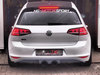 BULL-X Heckansatz im R-Look (ER-Ausschnitt Mittig) VW Golf 7 GTI Vor-Facelift Farbe: grau (grundiert)