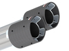Borla ATAK Edelstahl Duplex Sportauspuff mit Klappensteuerung Ø70mm-System Chevrolet Camaro SS V8 Modelljahr 2016-17 je 2x102mm rund abgeschrägt aus Carbon mit silber Inlet - Abb. 3