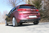 FOX Edelstahl Duplex Sportauspuff Hyundai i30 Typ PD ab 2017 je 90mm rund doppelwandig abgeschrägt